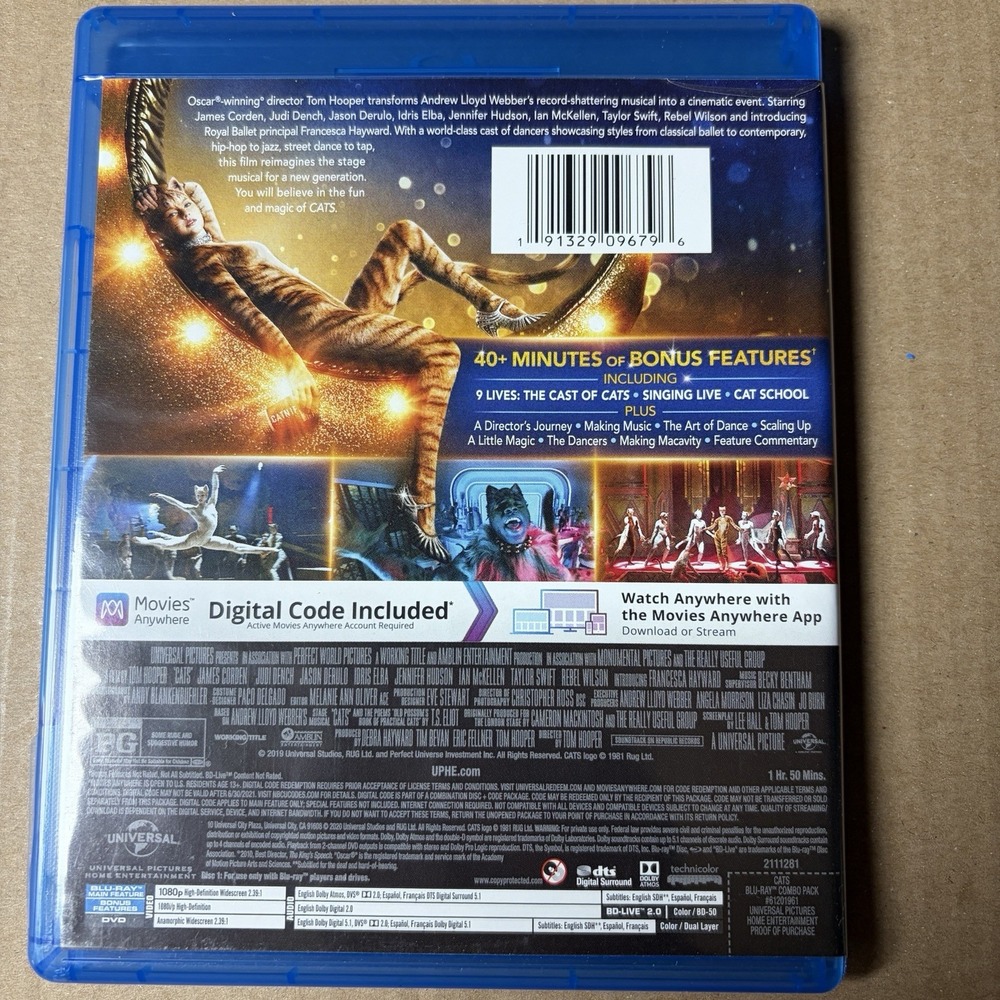 Cats Blu-Ray & DVD Set - Picture 2 of 5